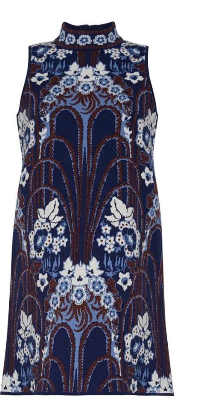 CARA CARA Ayla Mini Dress in Fontaine Navy NWT Size XL